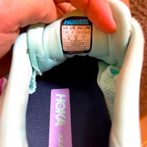 HOKA ONE ONE ARAHI 6 Sunlit Ocean / Lilac Mist - Picture 15 of 15